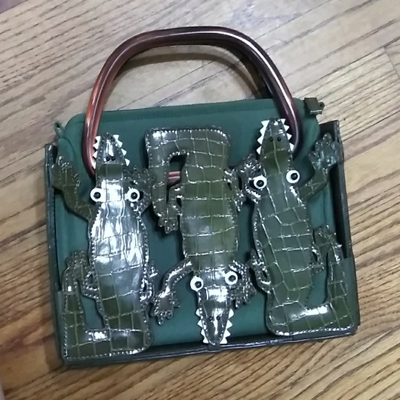 Michael Simon Handbags - Michael simon alligator bag crocodile Purse